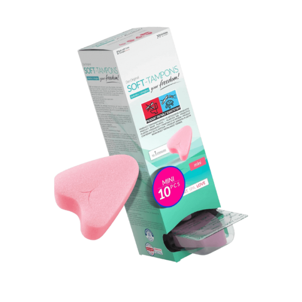 JOYDIVISION Soft tampons "mini" - threadless tampons, 10 dispenser pcs - Image 1